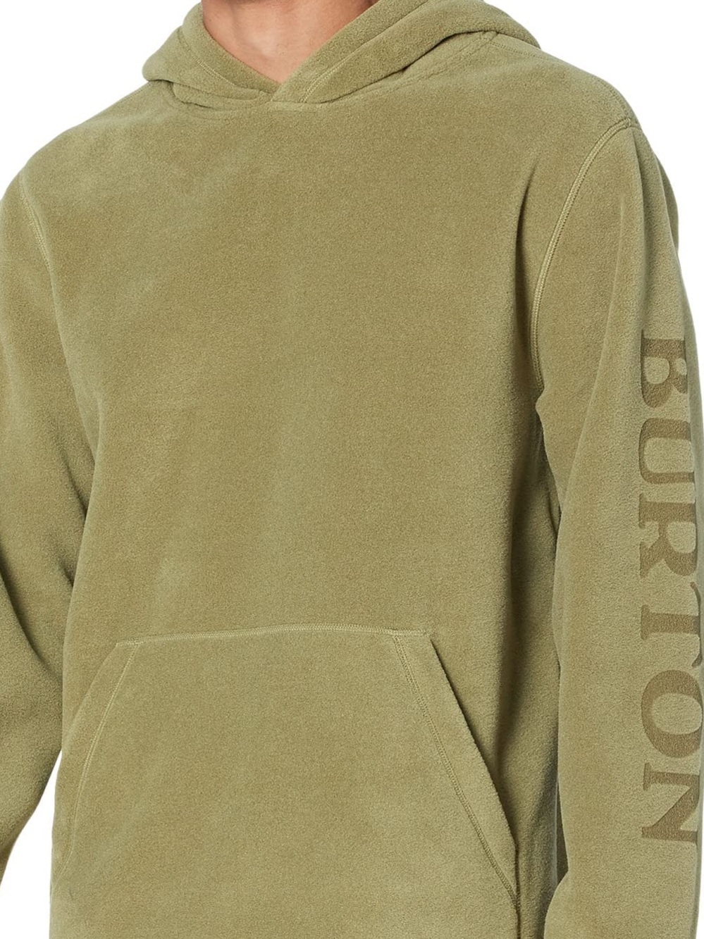 NWOT Burton Olive Polartec® Fleece Pullover Hoodie Gorpcore Granola Girl Hiking